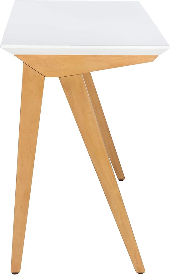 SAFAVIEH Home Collection Reid Oak/ White Computer Table Home Office Work Study Desk