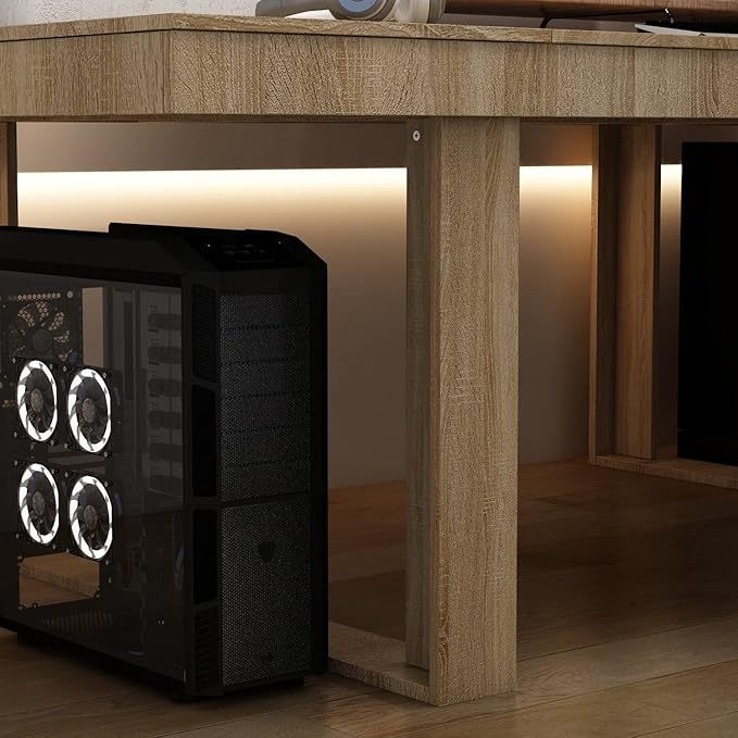 86.6 Computer Desk Home Office Writing Conference Table Brown Farmhouse Rectangular MDF Wood Finish