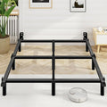 Queen Bed Frame 7 Inch Basics Metal Bed Frame Heavy Duty 9-Leg Base for Box Spring and Mattress Noise-Free Easy Assembly Black
