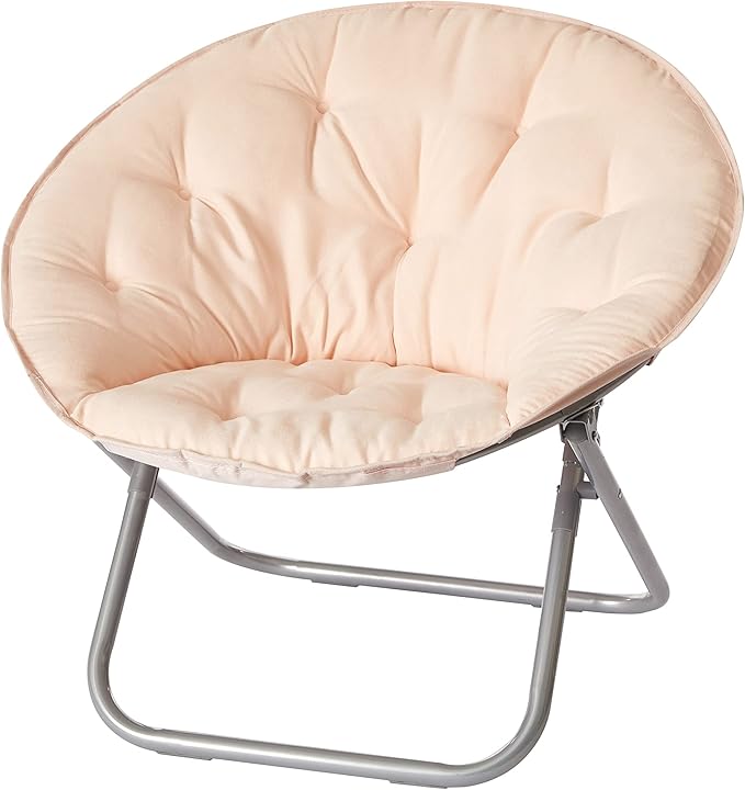 Urban Lifestyle Micromink Saucer Chair Peach