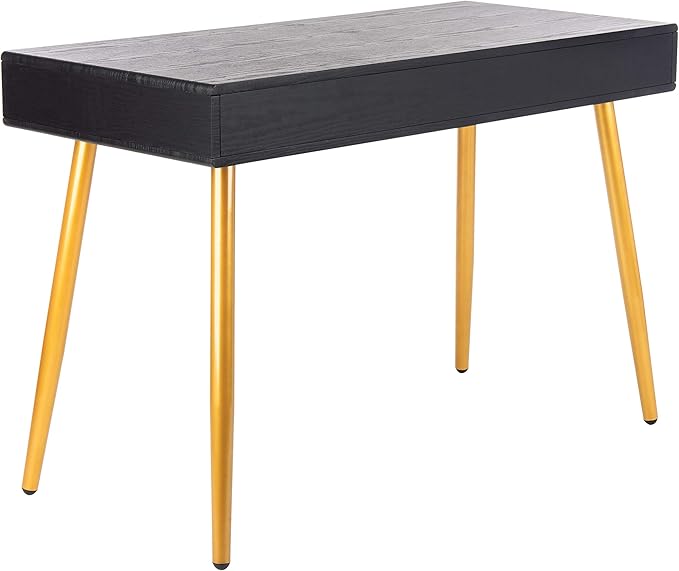 Safavieh Home Office Jorja Modern Black and Gold 1-drawer Desk