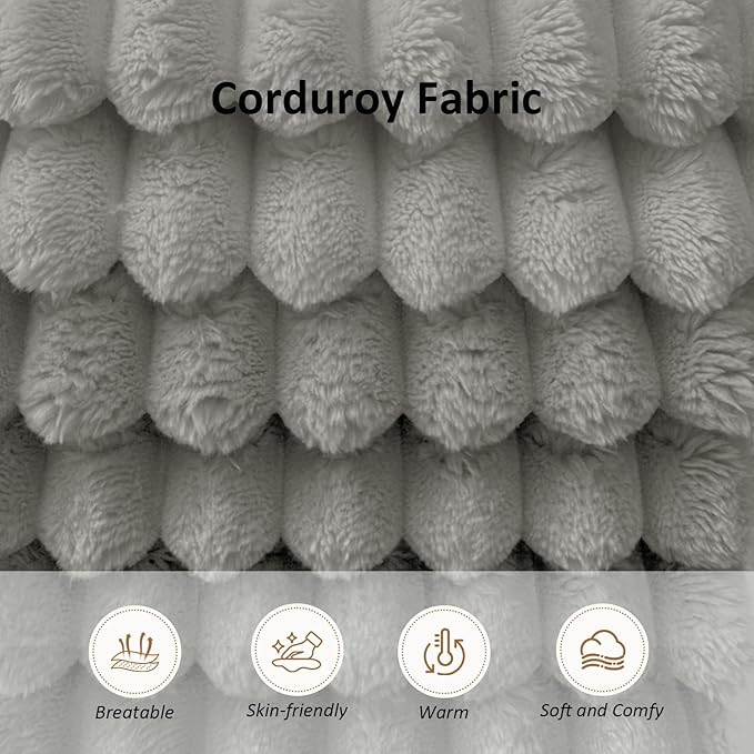 37.4 Oversized Boneless Chair Round Chaise Lounge Boneless Accent Chair Indoor Upholstered Corduroy Deep Seat Sofa Chair No Assembly Required for Living Room Bedroom Apartment