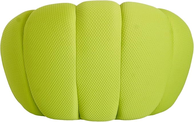 JACH Oversized Bubble Couch Chair 49.21'' Modern Lazy Floor Sofa Upholstered Mesh Fabric Bubble Sofa 3D Honeycomb Shape Curved Couch for Living Room Apartment Small Space (Fluorescent Green)