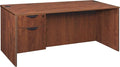 Regency Legacy 66 x 30 Inch Office Desk with Single Pedestal Drawer Durable Cherry Laminate Scratch-Resistant Surface Spacious Workspace for Home Professional and Executive Offices