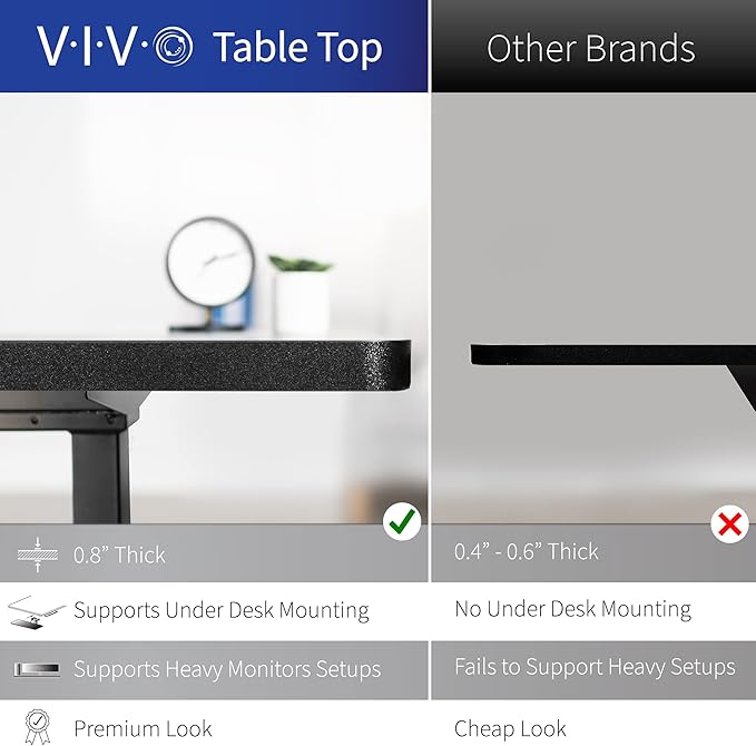 VIVO Corner Standing Desk 63 x 47 inch Reversible L-Shaped Workstation Electric Height Adjustment Home Office and Reception Rooms Dark Gray Table Top Black Frame DESK-E3CTG-47