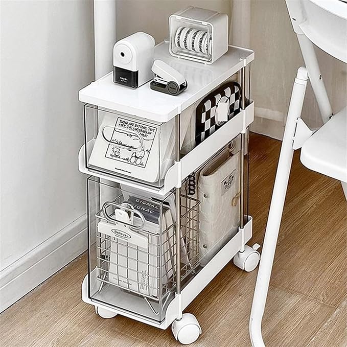 Rolling Filing Cabinet Trolley Shelf Under The Desk Office Desk Data Storage Shelf Drop Wheel Drawer Storage Mobile File Cabinets