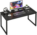 ZenStyle Computer Desk 47 Modern Sturdy Office Desk Computer Table PC Laptop Study Writing Desk for Home Office Black