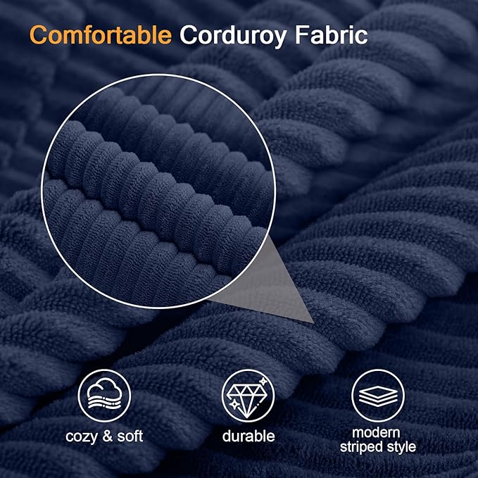 MeMoreCool Corduroy Boneless Sofa Bed Queen – Folding Futon Couch with High-Density Foam Convertible Floor Sleeper &amp Pillow Machine-Washable Cover for Guest Room Bedroom Small Apartment