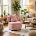 Teddy Velvet Swivel Accent Chair with Storage 360° Rotating Ergonomic Armchair Scratch-Resistant Upholstered Sofa Chair for Living Room Bedroom Nursery Apartment or Small Spaces 300 lbs Capacity