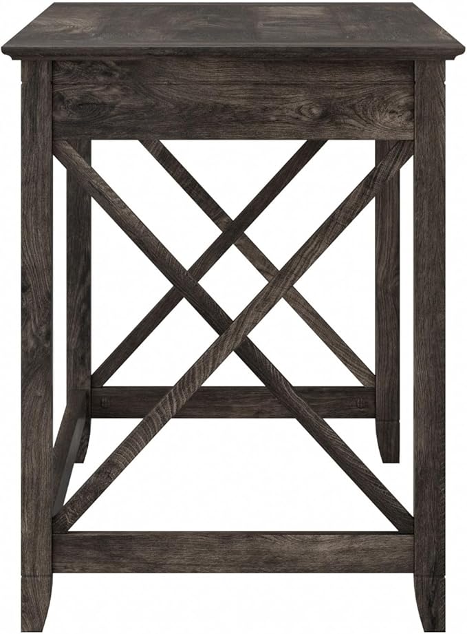 Bush Home Key West 48W Writing Desk in Dark Gray Hickory