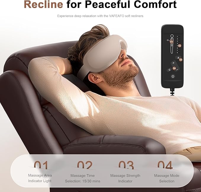 Loveseat Recliner Oversized Massage Reclining Sofa Heavy Weight Capacity RV Love Seat Chair Clearance with Storage Cup Holders Wall Hugger Couches for Living Room