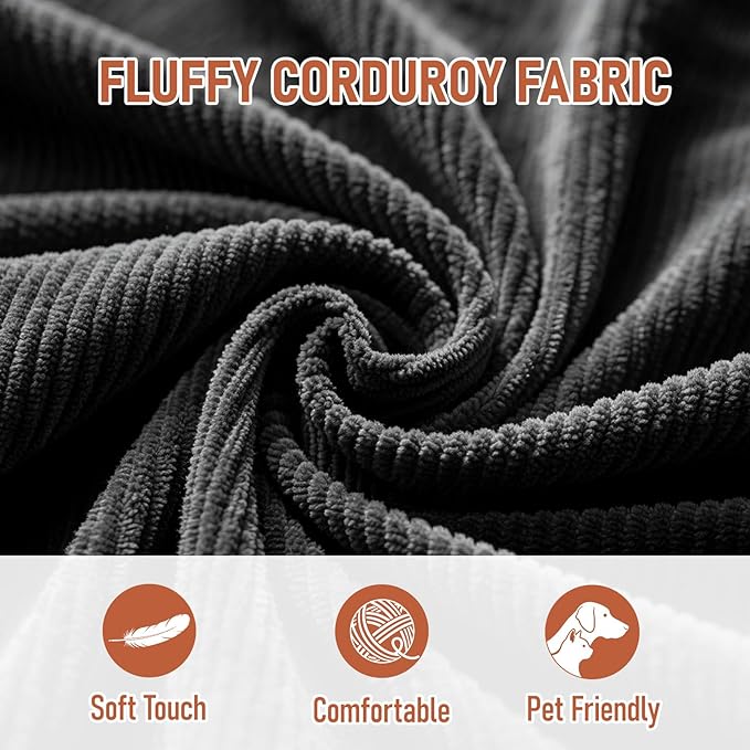 Folding Sofa Bed Convertible Sleeper Chair with Back Support and Pillow FutonBoneless Foldable Couch for Living Room/Guest Use/Home Office Foldable Chair Bed for Adults Black