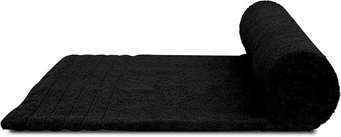 Tens Towels Pack of 2 Extra Large Bath Sheets 35 x 70 Inches 100% Cotton Larger &amp Lighter Weight Quicker to Dry Super Soft &amp Absorbent Oversized Bath Towels Black