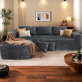 108” Modular Sectional Sofa Couches Oversized L-Shape Cloud Couch with Deep Seat Comfy Memory Foam Modern Boneless Couch for Living Room No Assembly Required