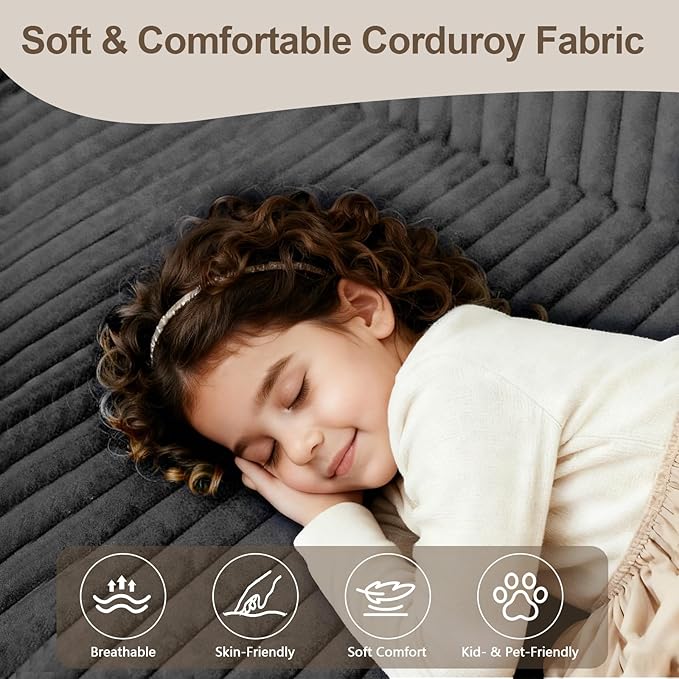134 U-Shape Oversized Cloud Boneless Sofa Couch with Chaise Modern Modular Sectional Comfy U-Shape Cloud Couch Deep Seat No Assembly Required (Grey) | Boneless Sofa Ergonomic Design
