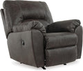 Signature Design by Ashley Tambo Faux Leather Manual Rocker Recliner Gray