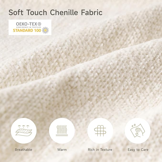 ONBRILL 97” Modular Sectional Sofa with Deep Seat Cloud Sectional Couch with L-Shape ChaiseChenille Upholstered Couches for Living Room Bedroom ApartmentsNo Assembly Required