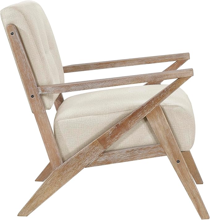 Lexicon Lhasa Fabric Accent Chair Sand Beige