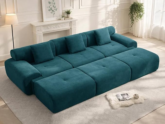 Soft Boneless Lounge Couch for Apartment Living Ideal for Renters &amp Small Homes Casual Seating for Relaxing in Living Rooms