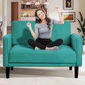 45 Green Comfy Sofa for Small Spaces Small Sofa with Removable Washable Cover High Density Foam Cushions Solid Wood Frame Ideal for Apartments Easy to Assemble Couch