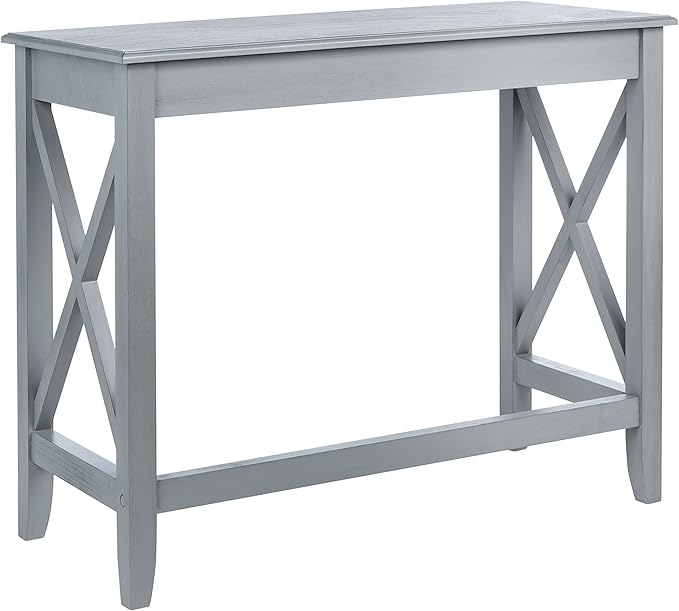 SAFAVIEH Home Collection Kaytee Brown Computer Table Office Desk DSK5713B Distressed Grey