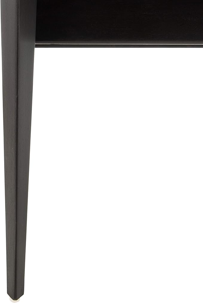 Safavieh Couture Dilan Black Woven Leather Safari Chair