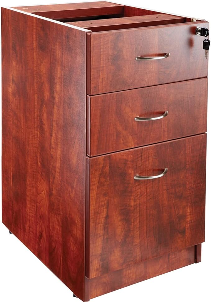 Lorell 69604 Fixed Pedestal B/B/F16-Inch x22-Inch x28-1/4-Inch Cherry
