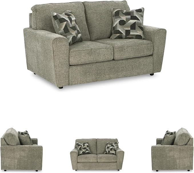 Signature Design by Ashley Cascilla Casual Loveseat Light Gray
