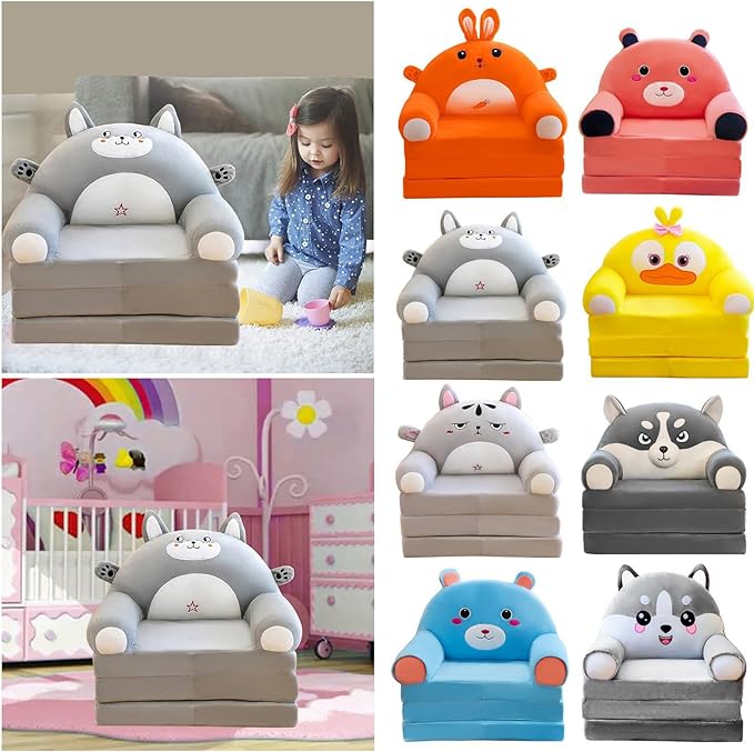 Cushion Plush Sofa Foldable Sofa Cushion Plush 2 in 1 Lounger Bed Cushion Plush Sofa (H)