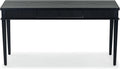 SAFAVIEH Couture Collection Shelbie Black 1-Drawer Reeded Computer Table Office Writing Desk