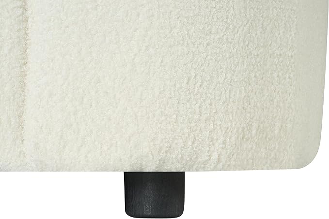 Christopher Knight Home Sabbo 87.50 Boucle Upholstered Couch Oversized 2 Seater Sofa Curved Soft Seating Lounge Sofa Chair Cozy Loveseat with Armrest Reading Sofa for Living Room Home Rest Beige