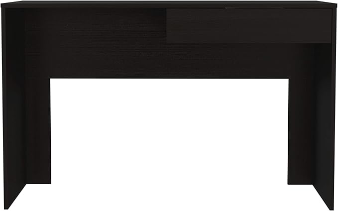 Home Office Computer Desk with Drawers 43.3 Inch Study Writing Desk PC Laptop Table Wooden Computer Gaming Desk Home Office Desk Laptop Notebook PC Workstation Black