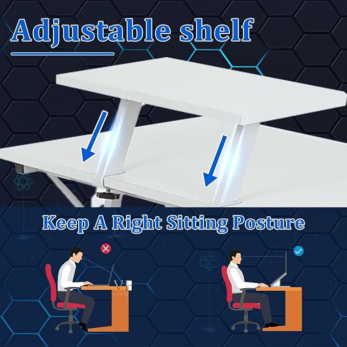 51 inch L Shaped Gaming Desk Computer Desk for Bedroom White L shaped Desk for GamingHome Office Desks with Detachable Monitor Stand Corner Desk for Small PlaceLargeCarbon FiberWhite desk