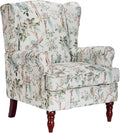 Chifee &amp Vingol Wingback Chair High Back Armchair Upholstered Living Room Chairs Comfy Single Sofa ChairBird