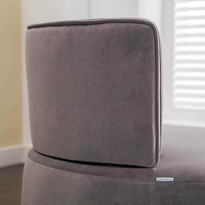 360° Swivel Cuddle Barrel Accent Chairs Wide Upholstered Round Armchairs in Fluffy Velvet for Living Room Bedroom Office Waiting Rooms