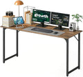 BestOffice Computer DeskHome Office Desk Modern Simple Style for Home Office Study Writing (Brown 55 Inch)