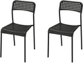 Ikea ADDE Chair Black(Pack of 2)