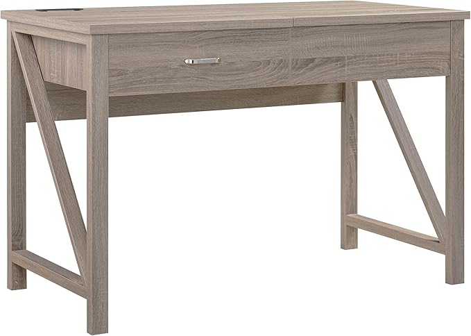 Home Office Desk Lift Top Desk with Drawer USBPower Outlet