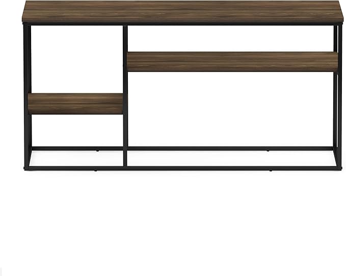 FURINNO Moretti Modern Lifestyle TV Stand Columbia Walnut