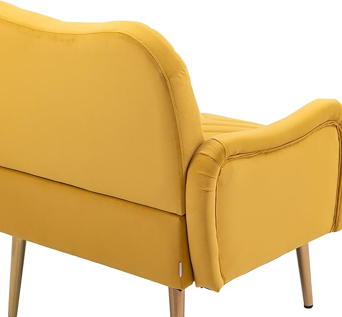 Velvet Chair Accent Chair Living Room lesiure Chair with Metal feet
