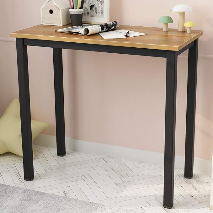 soges 31.5 inches Small Desk Writing Study Worksation for Home Office Computer DeskTeak YL-AC3-80TB