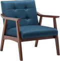 Convenience Concepts Take a Seat Chairs Dark Blue Fabric/Espresso