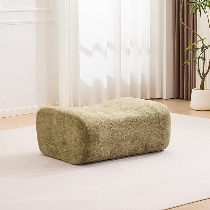 36.2 Boneless Couches for Living Room Set Cloud Modular Sectional Sofa in a Box Memory Foam Modern Couch Comfy Compressed Sofas No Assembly Ottoman Light Green