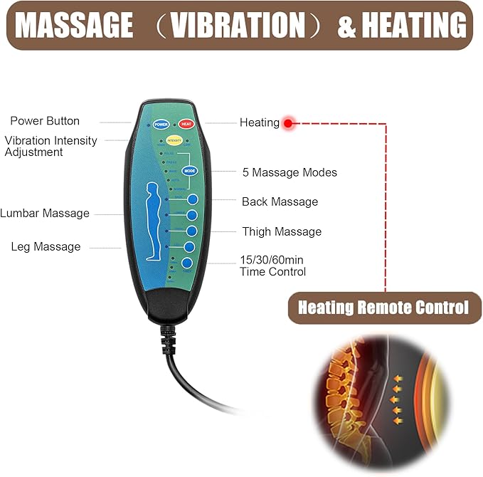 Lift Chair Recliners Lay Flat Sleeping Dual Motor for Elderly Infinite Position Recliner with Heat Massage Up to 400 LBS Electric Power Lift Recliner