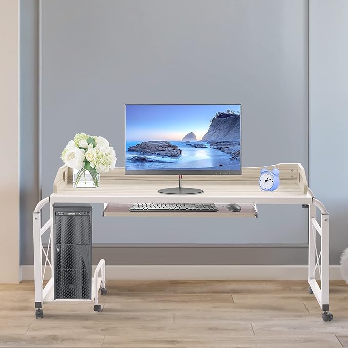 DNYSYSJ Computer DeskHome Office DesksBed DeskComputer Desk Home Office Desk Bed Desk Mobile Table Adjustable Height Movable