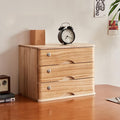 Desktop Storage Box With Drawers - With Lock Solid Wood File Cabinet Storage Wooden Storage Box Solid Wood Desk Organizers Drawer for Office Supplies for Cosmetics/Books/Children's Toys(B3 drawer)