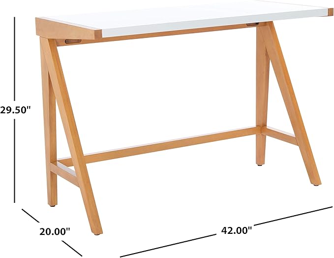 SAFAVIEH Home Collection Ripley Oak/White Desk DSK5001A