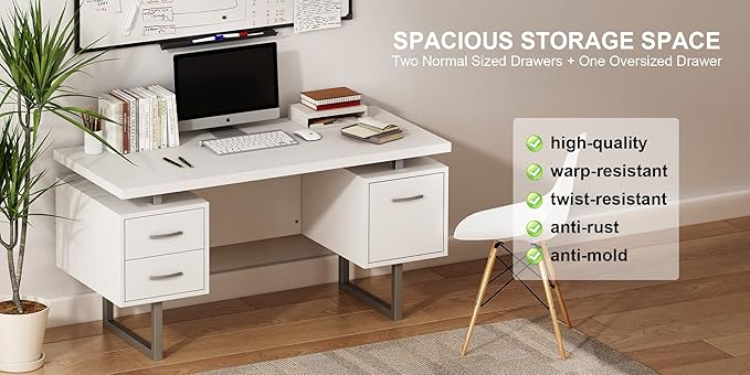 Generic 60 White Study Writing Home Office Desk