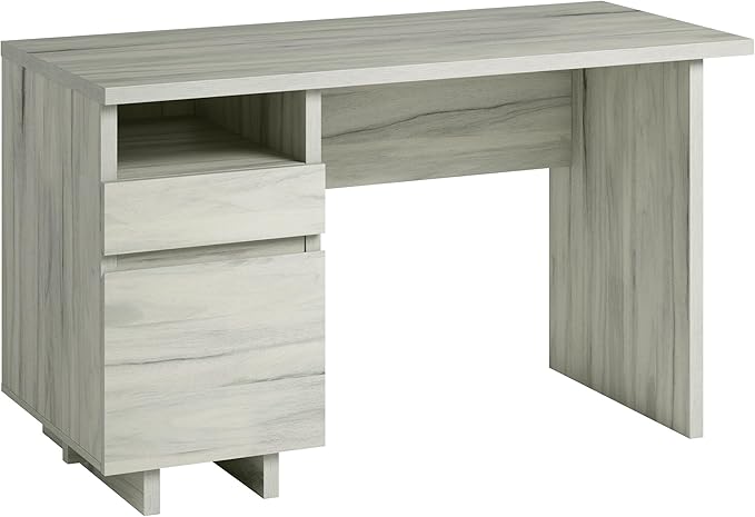 Sauder Porto Palma Single Ped Desk Haze Acacia Finish