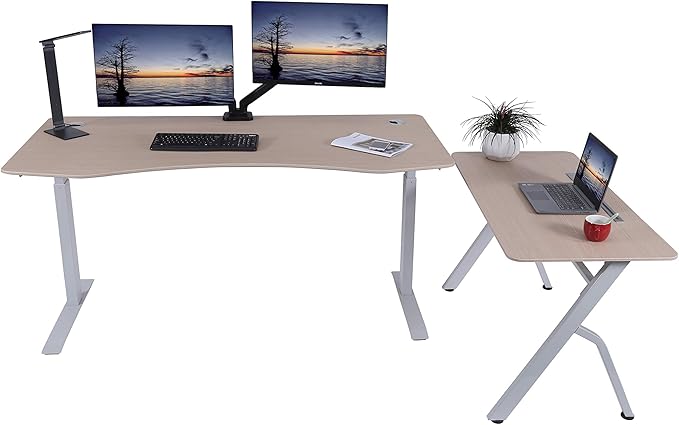 ApexDesk 47 Computer Desk Modern Simple Style Desk for Home Office Study Student Writing Desk - Oak